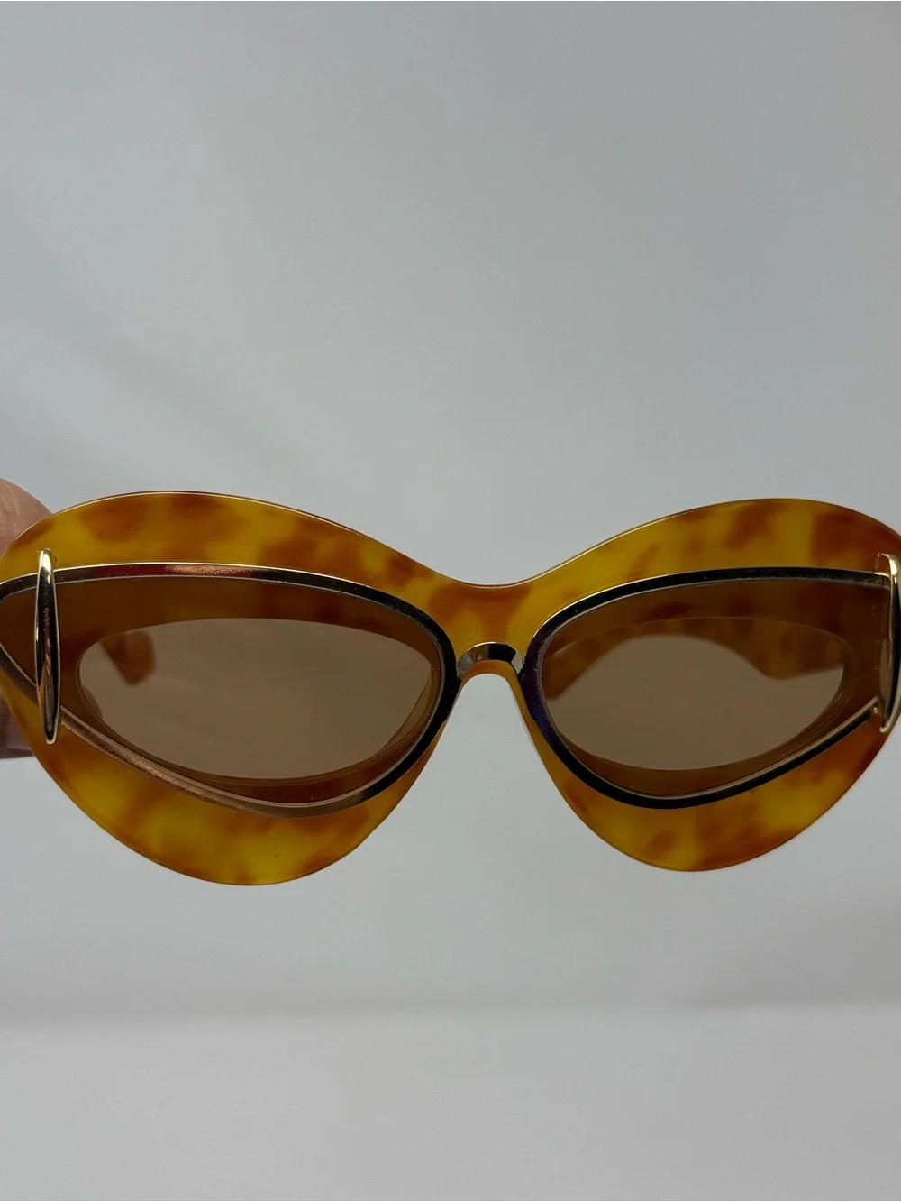 Tortoiseshell Cat Eye Sunglasses - Brown Lenses